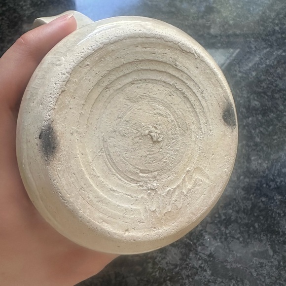 Handmade Pottery Mug with Black Dog Face - Picture 6 of 6